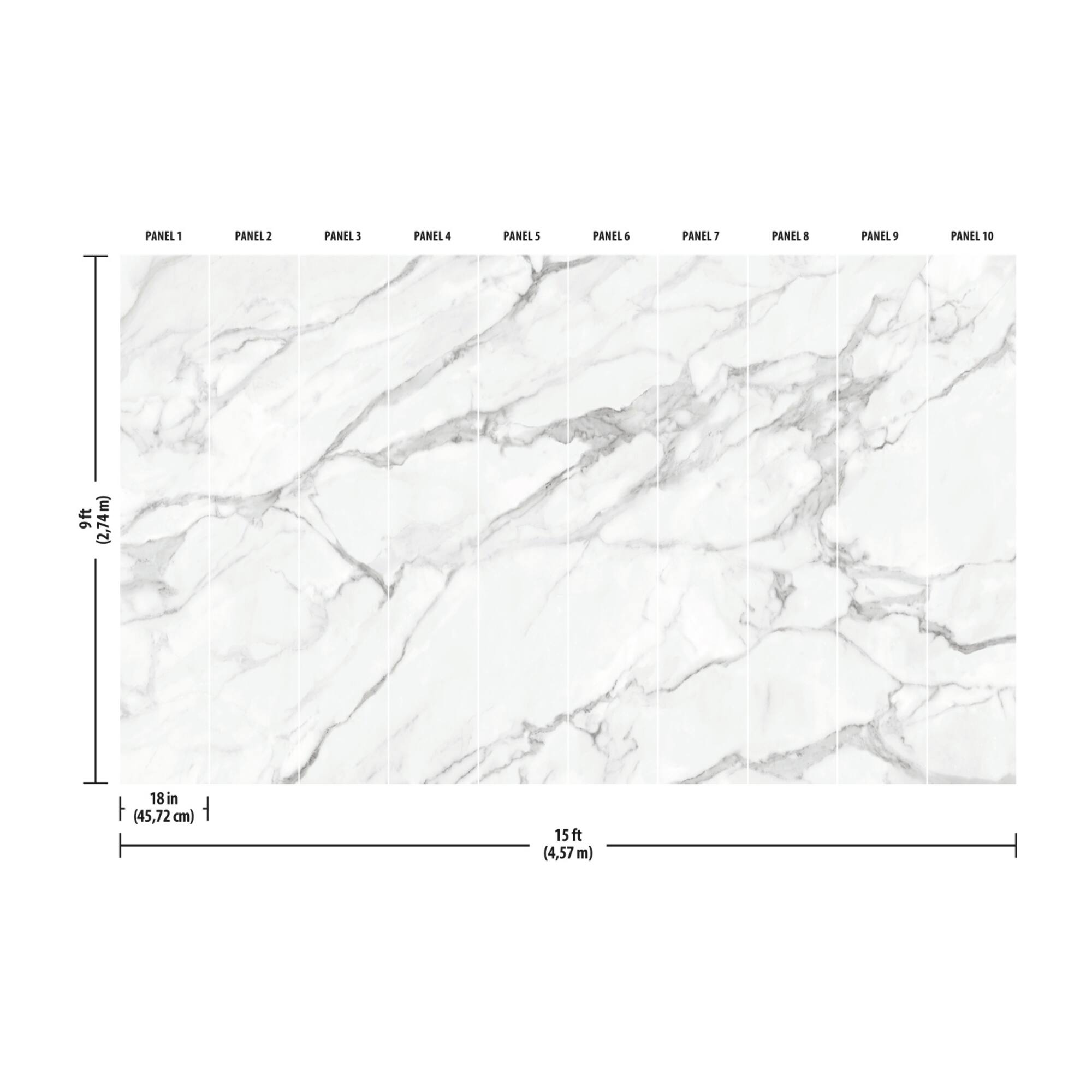 RoomMates Mr. Kate Marble Peel & Stick Wallpaper Mural